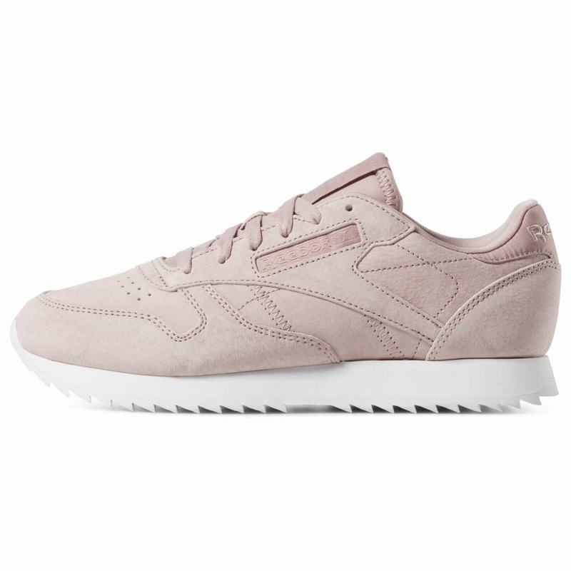 Reebok Classic Leather Ripple Tenisky Damske - Ruzove/Biele EF4360DI